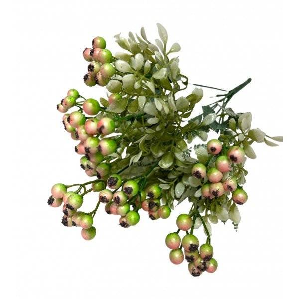 Buchet Bobite Lacuite Cu Frunze Brumate Roz