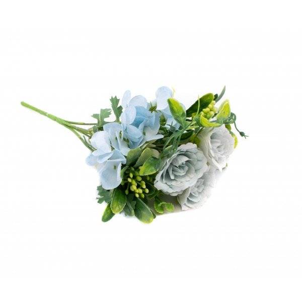 Flori Artificiale Buchet Lisiantus Feriga Bleo 2/set