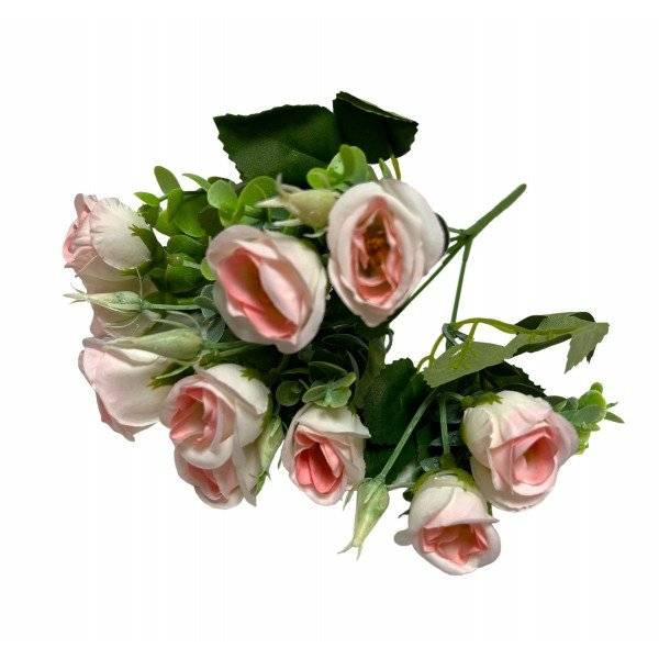 Flori Artificiale Buchet Trandafiri Eucalipt 2/set