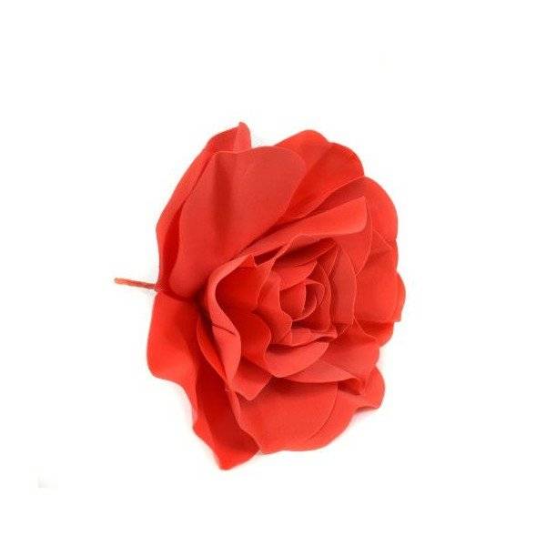 Flori Artificiale Trandafir Latex 40cm Rosu
