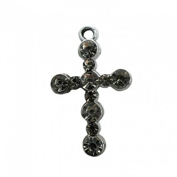 Marturie Botez Cruciulite Metal Toata Stras 40/set
