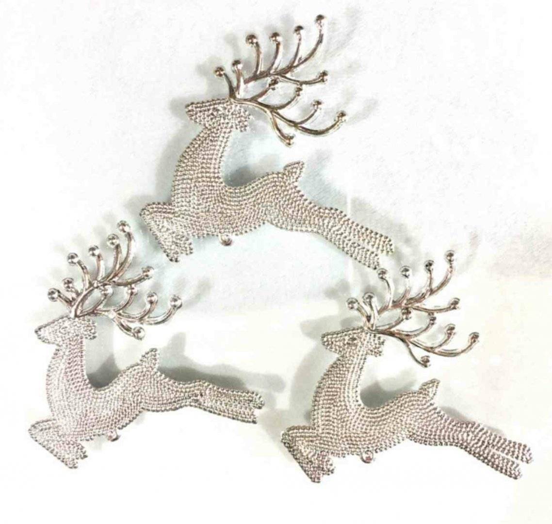 Ornament de brad in forma de ren 10/set