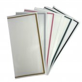 Ambalaj Din Plastic Transparent Cu Margine Dunga Colorata 20/Set