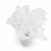 Ambalaj Flori Organza Incretita Cu Perle 28 cm- 4,5 yarzi