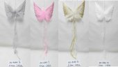 Aripi de inger decorative cu panglici 23 cm 12/set