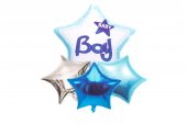 Baloane 4/Set Baby Shower Stele Bleu