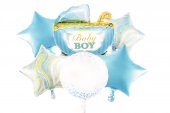 Baloane 6/Set Baby Shower Carucior Bleu