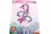Baloane 6/Set Cu Delfin Si Scoica Roz