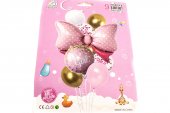 Baloane 9/Set Cu Funda Roz