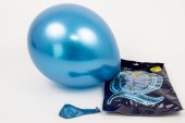 Baloane Din Latex Chrome 50/Set Bleu