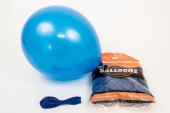 Baloane Din Latex Culori Mate 100/Set Albastru