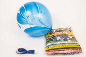 Baloane Din Latex Curcubeu 100/Set Albastru