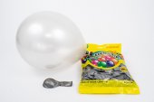 Baloane Din Latex Sidefate 100/Set Argintiu