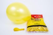 Baloane Din Latex Sidefate 100/Set Galben