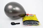 Baloane Din Latex Sidefate 100/Set Negru