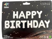 Baloane Folie Happy Birthday Alb