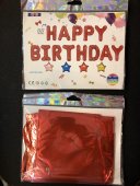 Baloane Folie HAPPY BIRTHDAY Rosu