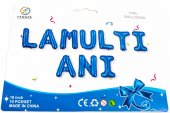 Baloane Folie La Multi Ani Albastru