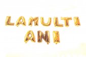 Baloane Folie La Multi Ani Auriu