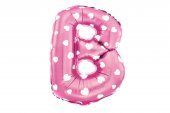 Baloane Folie Litere Roz 70Cm Z
