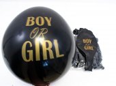 Baloane Jumbo 10/set 80cm Negru Boy Or Girl