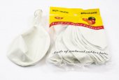 Baloane Jumbo 10/set 90cm Alb