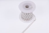 Margele Plastic 2Strasuri+Dreptunghi Pe Rola 0.9cm/9m