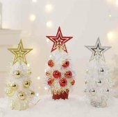 Bradut decorativ din beteala in ghiveci 33 cm