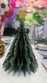 Bradut decorativ din hartie cu stea 32 cm