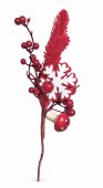 Buchet Decorativ cu Fructe Rosii, Fulg de Nea si Ciuperca