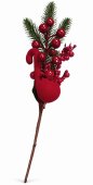 Buchet Decorativ cu Fructe Rosii si Brad