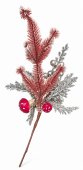 Buchet Decorativ Roz cu Ciuperci si Perle