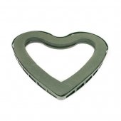 Burete Floral In Suport Plastic Cu Ventuze Inima 40cm