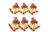 Carlige Din Lemn Cu Clopotel 6/Set