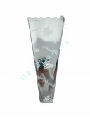 Celofan Ambalaj Pentru Ghiveci Flori Conice Cu Foliie Si Celofan 100/Set