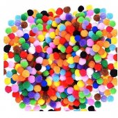 Ciucuri Pom Pom Colorati / Albi 1 cm