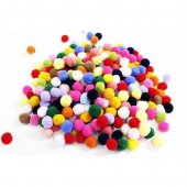 Ciucuri Pom Pom Colorati / Albi 1.5Cm