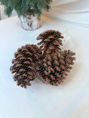 Conuri de Brad Decorative pentru Craciun, 11-12 cm, 3/saculet