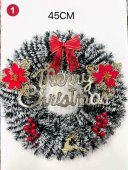 Coronita de Craciun cu mesaj Merry Christmas 45 cm