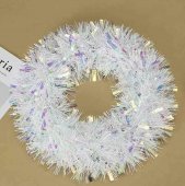 Coronita din beteala alba 38 cm