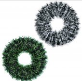 Coronita simpla din beteala verde 45 cm