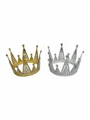 Coronite Din Metal Cu Perle Albe