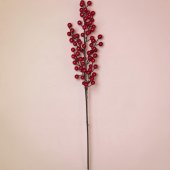 Creanga Decorativa cu Scoruse Mari Rosii, 62 cm - Decoratiuni Craciun