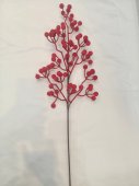 Crenguta cu bobite rosii catifelate 70 cm