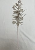 Crenguta decorativa aurie cu sclipici