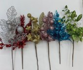 Crenguta decorativa cu sclipici 30 cm
