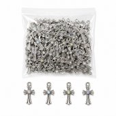 Cruciulite Metal cu Pietricica Colorata 100/set
