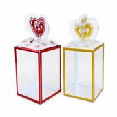 Cutie Acetofan Inima Color 4,5x4,5x7cm 50/set