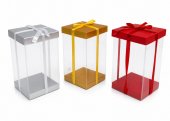 Cutie Cadou Acetofan Cu Suport Si Capac Carton 30x22x22cm 10/set