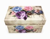 Cutie Cadou Carton 10/set Decorate cu Bujori